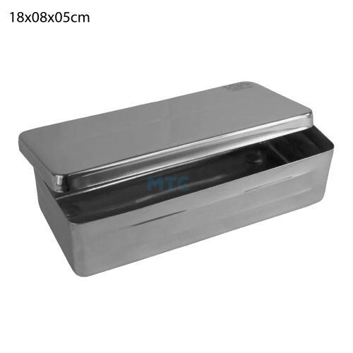 Estojo Inox Liso - Fava 18x8x5cm