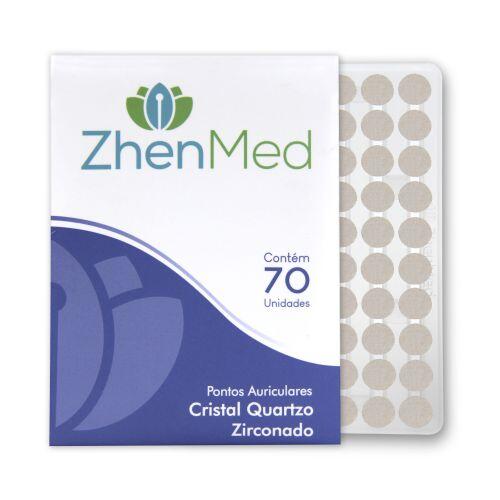 Placa Ponto Cristal Zirconado Para Auriculoterapia - 70un - ZhenMed