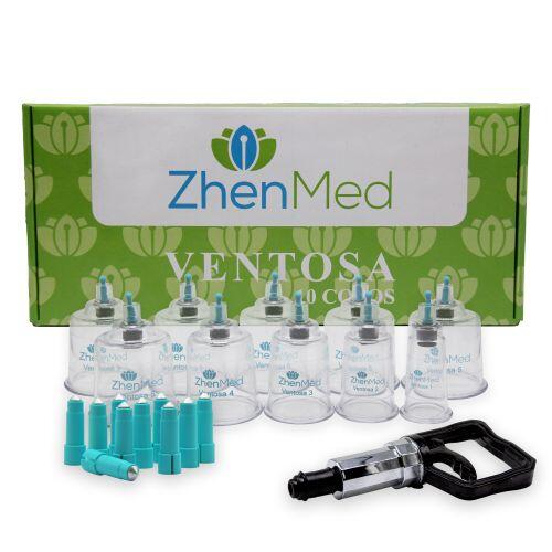 Kit Ventosa c/10 Copos - ZhenMed + Pinos Magnéticos