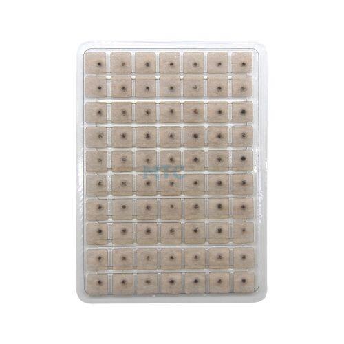 Placa Ponto Semente Escura Para Auriculoterapia Micropore Quadrado - 70un - MaisPonto