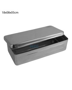 Estojo Inox Liso - Fava 18x8x5cm